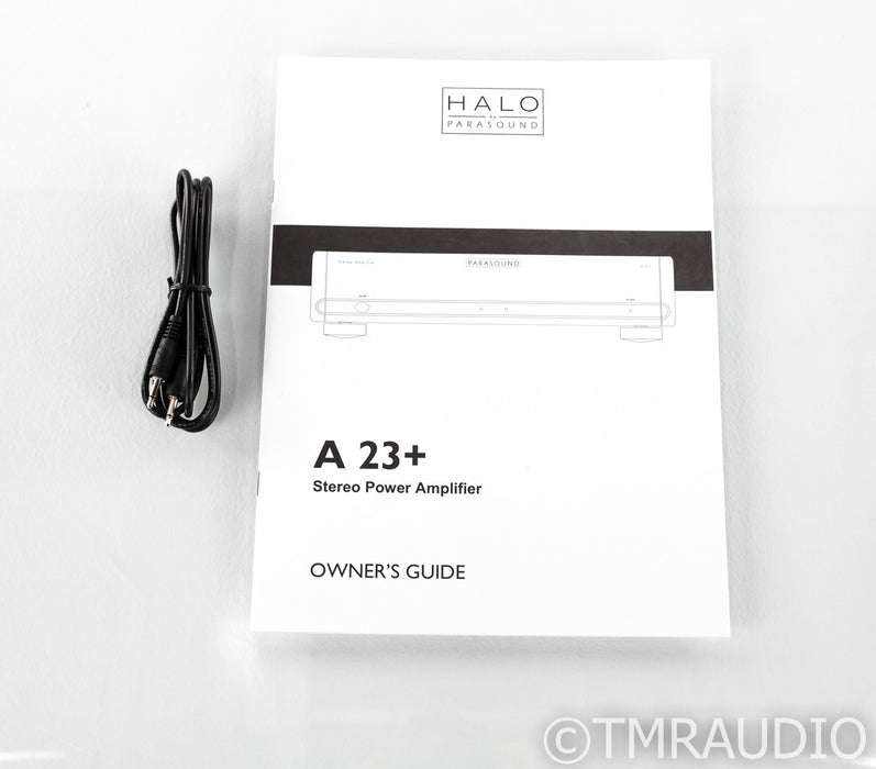 Parasound A 23+ Stereo Power Amplifier+; Black; A23+