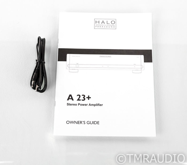 Parasound A 23+ Stereo Power Amplifier++; Black; A23+