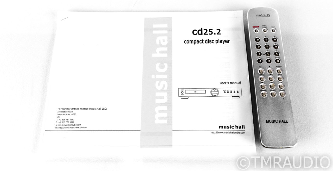 Music Hall mmf cd-25 CD Player; CD25; Remote; HDCD