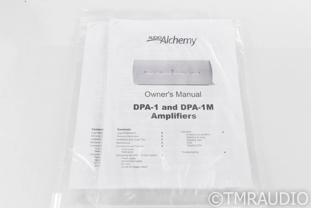 Audio Alchemy DPA-1M Mono Power Amplifier