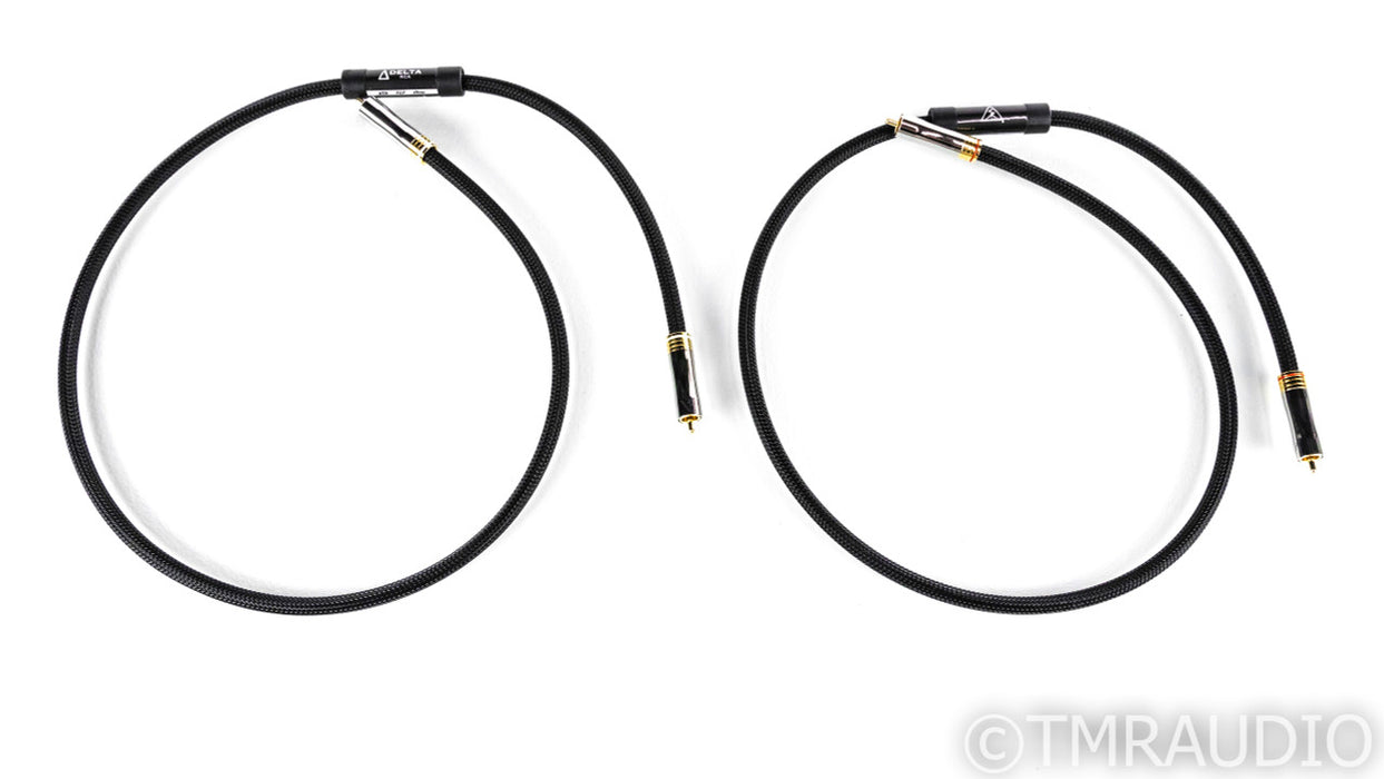 Shunyata Delta RCA Cables; 1m Pair Interconnects
