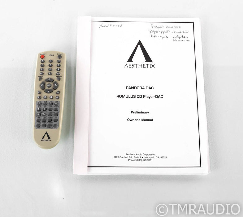 Aesthetix Pandora Tube DAC; D/A Converter; Remote (Partial Eclipse Upgrade)