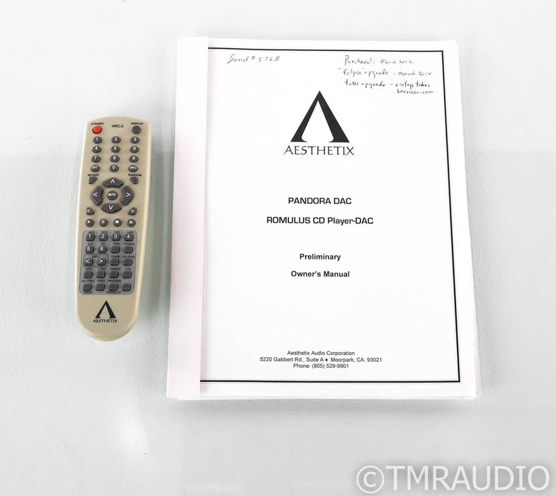 Aesthetix Pandora Tube DAC; D/A Converter; Remote (Partial Eclipse Upgrade)