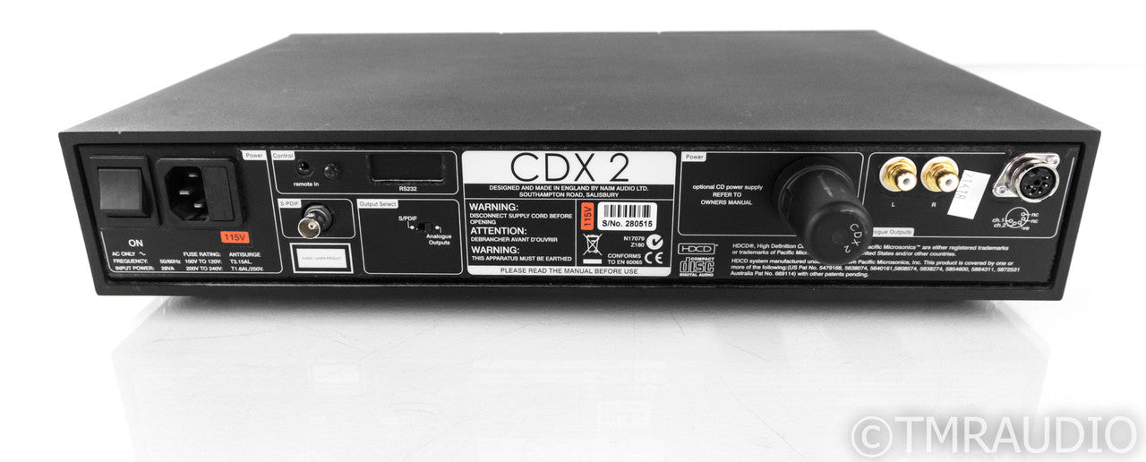 Naim CDX 2 CD Player; CDX2