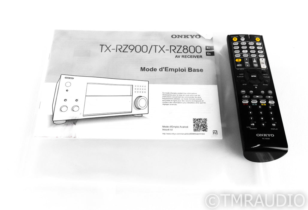 Onkyo TX-RZ900 7.2 Channel Home Theater Receiver; TXRZ900; AS-IS (Bad HDMI)
