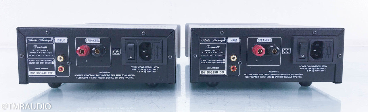 Audio Analogue Donizetti Mono Power Amplifiers