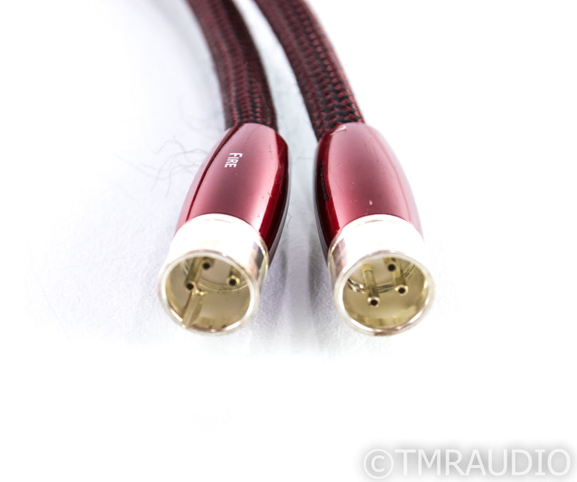 AudioQuest Fire XLR Cables; 1m Pair Balanced Interconnects; 72v DBS