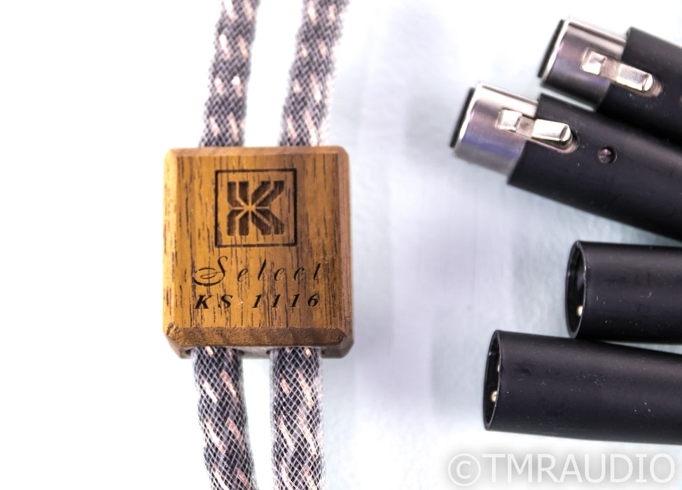Kimber Kable KS-1116 XLR Cables; 1m Pair Balanced Interconnects; KS1116; Select