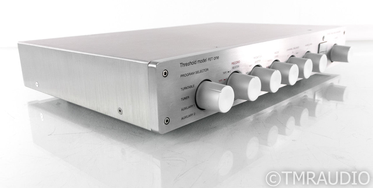 Threshold FET One Vintage Stereo Preamplifier; Stasis; FET-1; MM/MC Phono