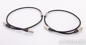 Shunyata Black Mamba XLR Cables; 1m Pair Balanced Interconnects
