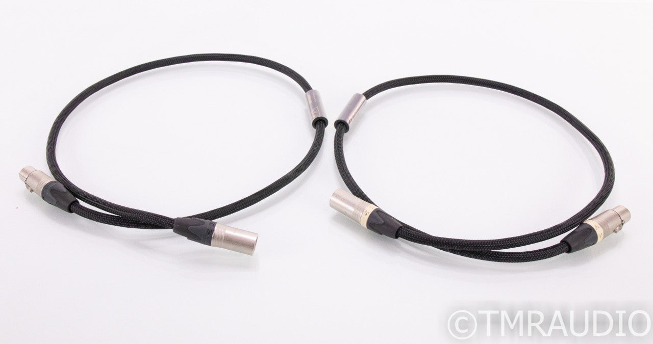Shunyata Black Mamba XLR Cables; 1m Pair Balanced Interconnects