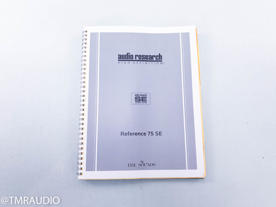 Audio Research Reference 75 SE Stereo Tube Power Amplifier