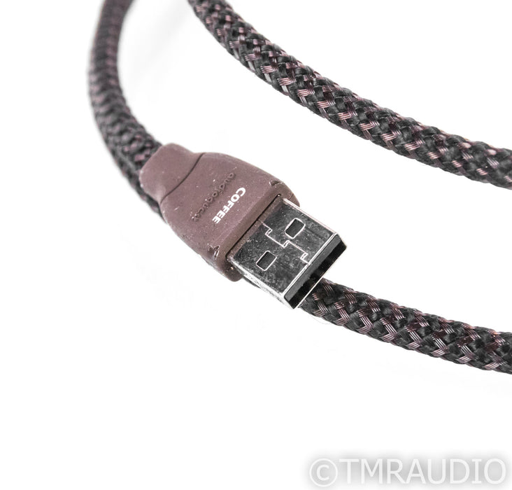 AudioQuest Coffee USB Cable; 1.5m Digital Interconnect; 72v DBS (No Batteries) (1/2)