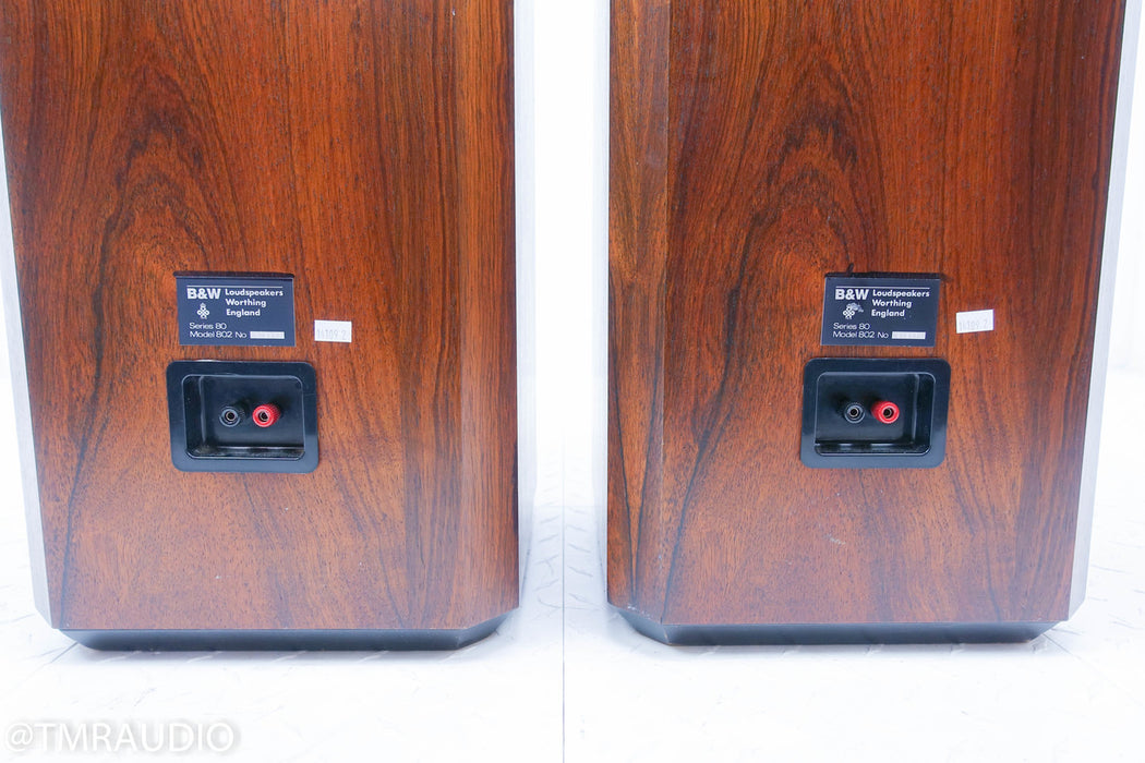 B&W Series 80 Model 802 Vintage Floorstanding Speakers