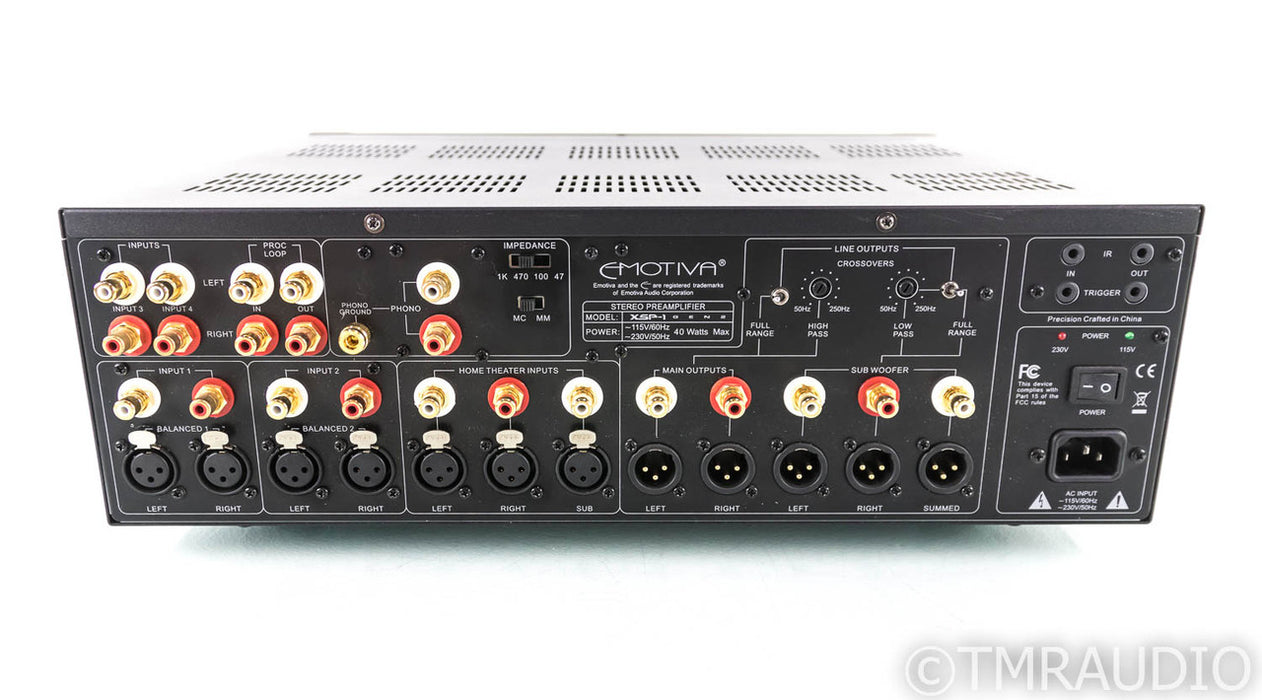 Emotiva XSP-1 Gen 2 Stereo Preamplifier; XSP1; MM / MC Phono; Remote