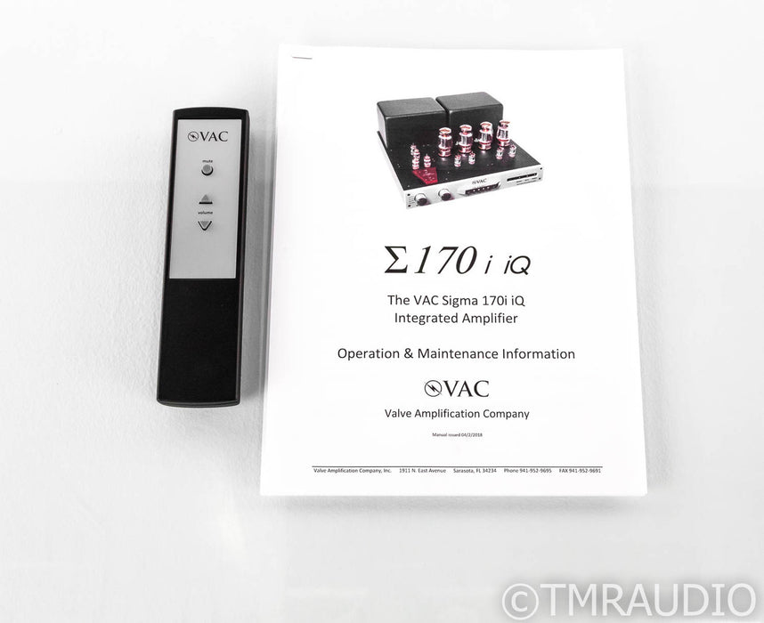 VAC Sigma 170i iQ Stereo Integrated Tube Amplifier; 170i-iQ; MM/MC Phono