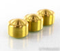 Mapleshade Threaded Low Radiused Heavyfeet Brass Footers; Set of 3 Feet