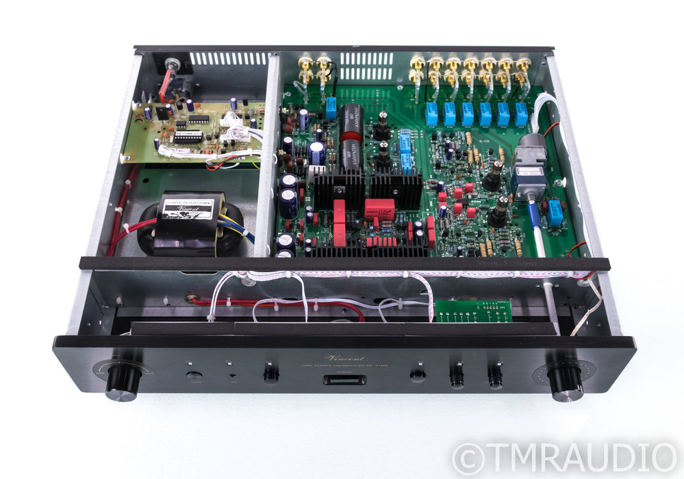 Vincent SA-31MK Stereo Tube Preamplifier; Hybrid; Line-Stage; Black; Remote