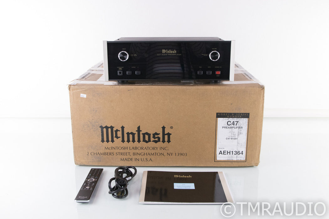 McIntosh C47 Stereo Preamplifier; C-47; 32-bit / 384kHz DAC; DSD; Phono; MINT
