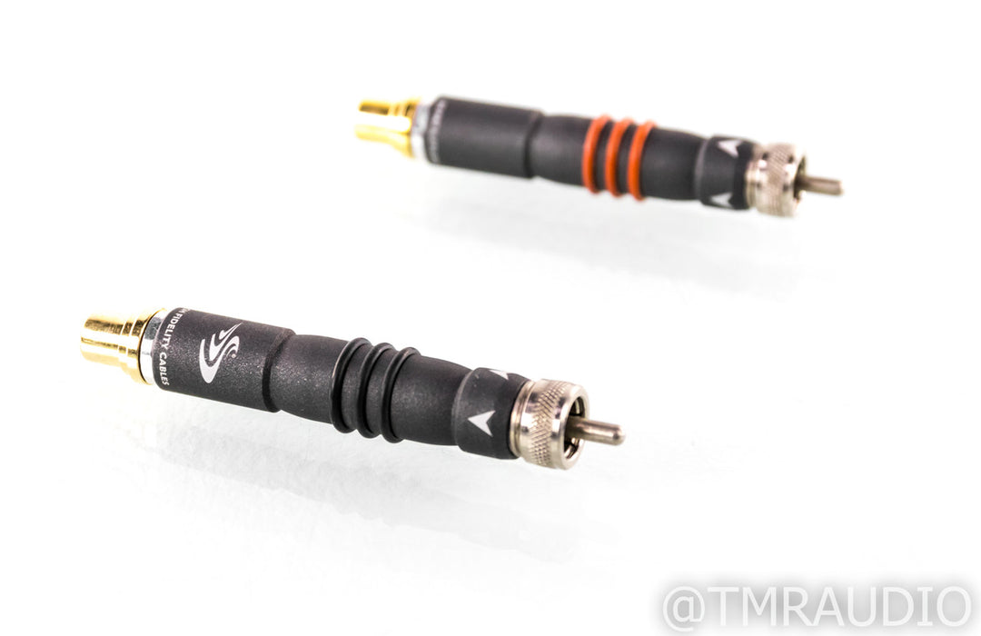 High Fidelity Cables Magnetic RCA Adapters; Source Pair