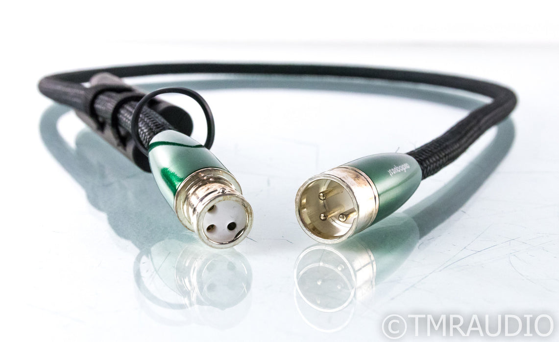 AudioQuest Earth XLR Cables; 1m Pair Balanced Interconnects; 72v DBS