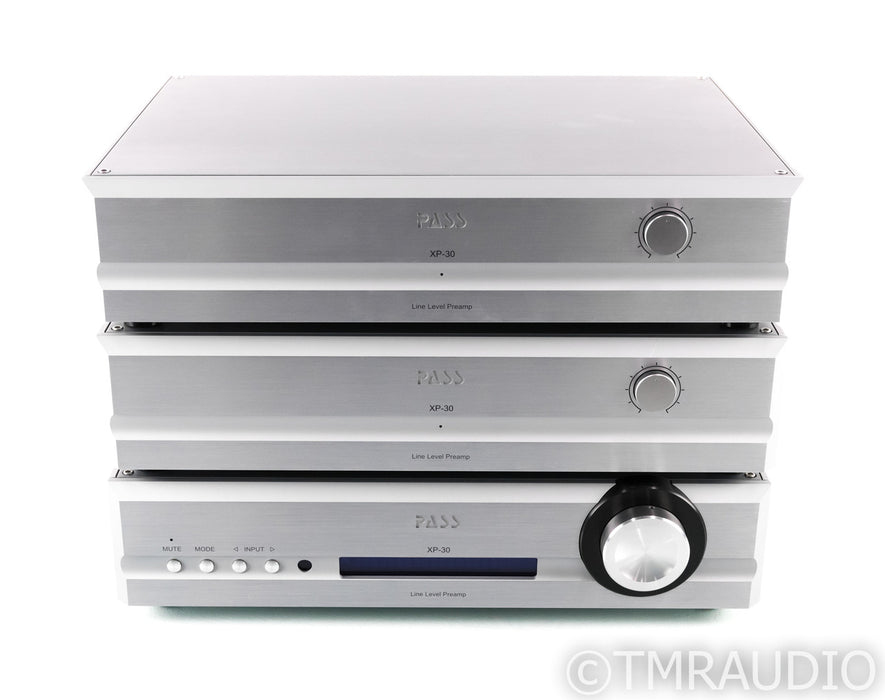 Pass Labs XP-30 Mono Preamplifier; Pair w/ Control Unit; XP30; Remote