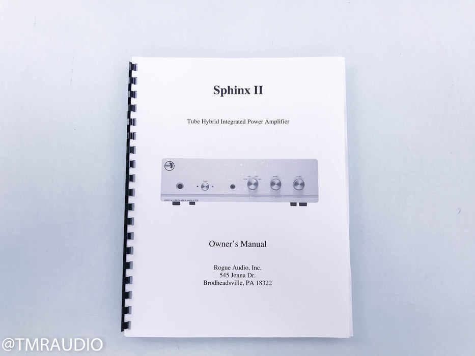 Rogue Audio Sphinx V2 Stereo Tube Hybrid Integrated Amplifier