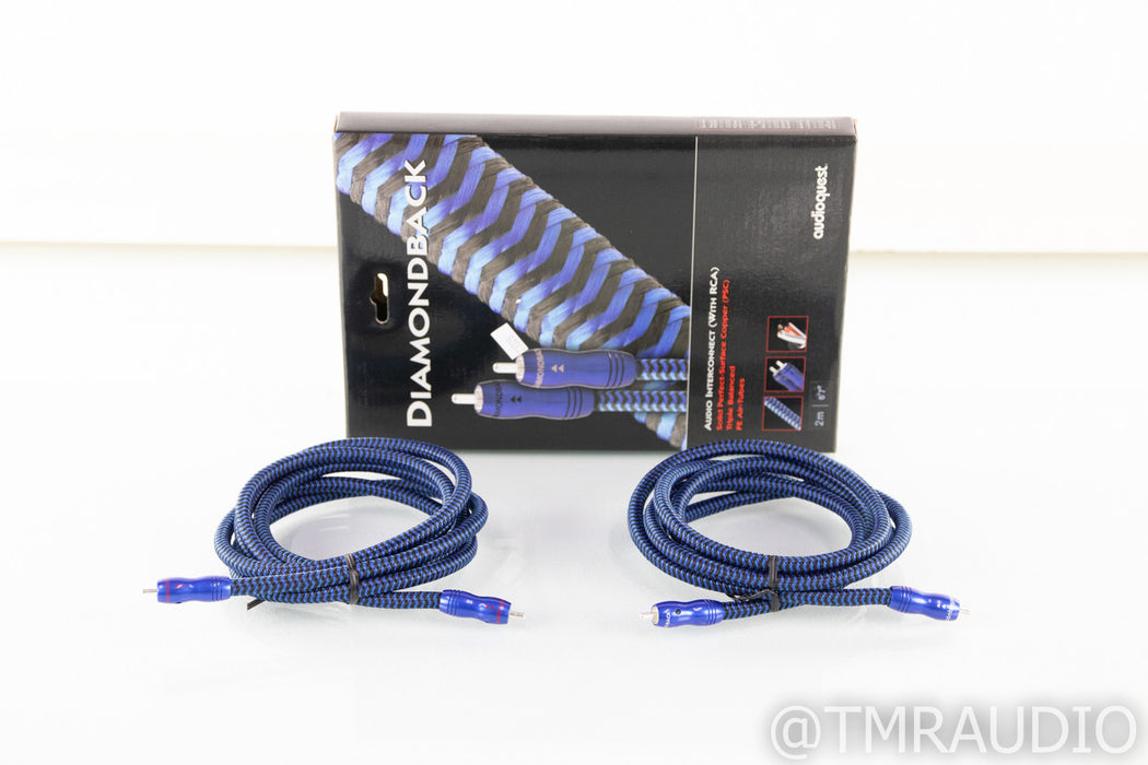 Audioquest Diamondback RCA Cables; 2m Pair Interconnects