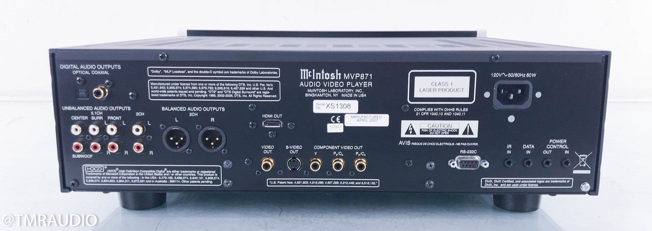 McIntosh MVP871 SACD / DVD Player