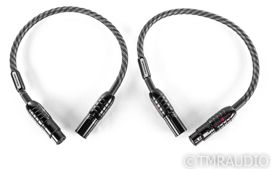 WireWorld Silver Eclipse 8 XLR Cables; 0.5m Pair Balanced Interconnects