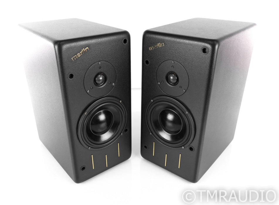 Merlin TSM MME Bookshelf Speakers w/ Master RC Network; Black Pair