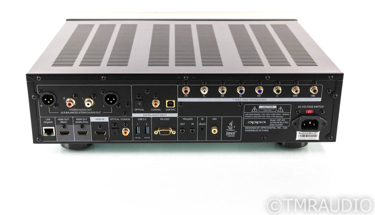 Oppo UDP-205 Universal Blu-Ray Player; UDP205; Remote; 4K UHD; HDR