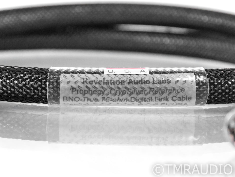 Revelation Prophecy CryoSilver Reference BNC Coaxial Cable; 1m Digital Interconnect