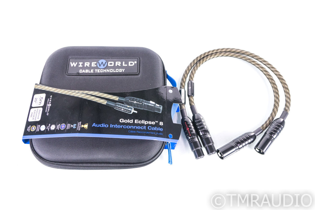 Wireworld Gold Eclipse 8 XLR Cables; .5m Pair Balanced Interconnects