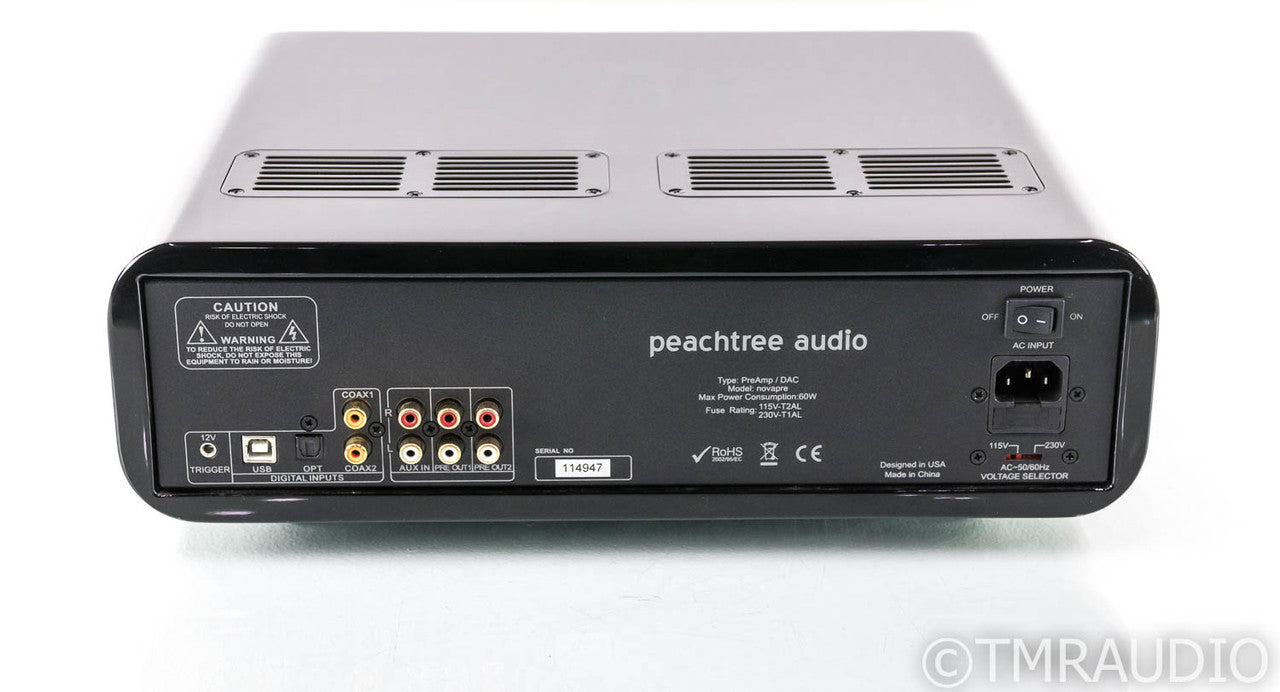 Peachtree novaPre Stereo Preamplifier; Black (No Remote)