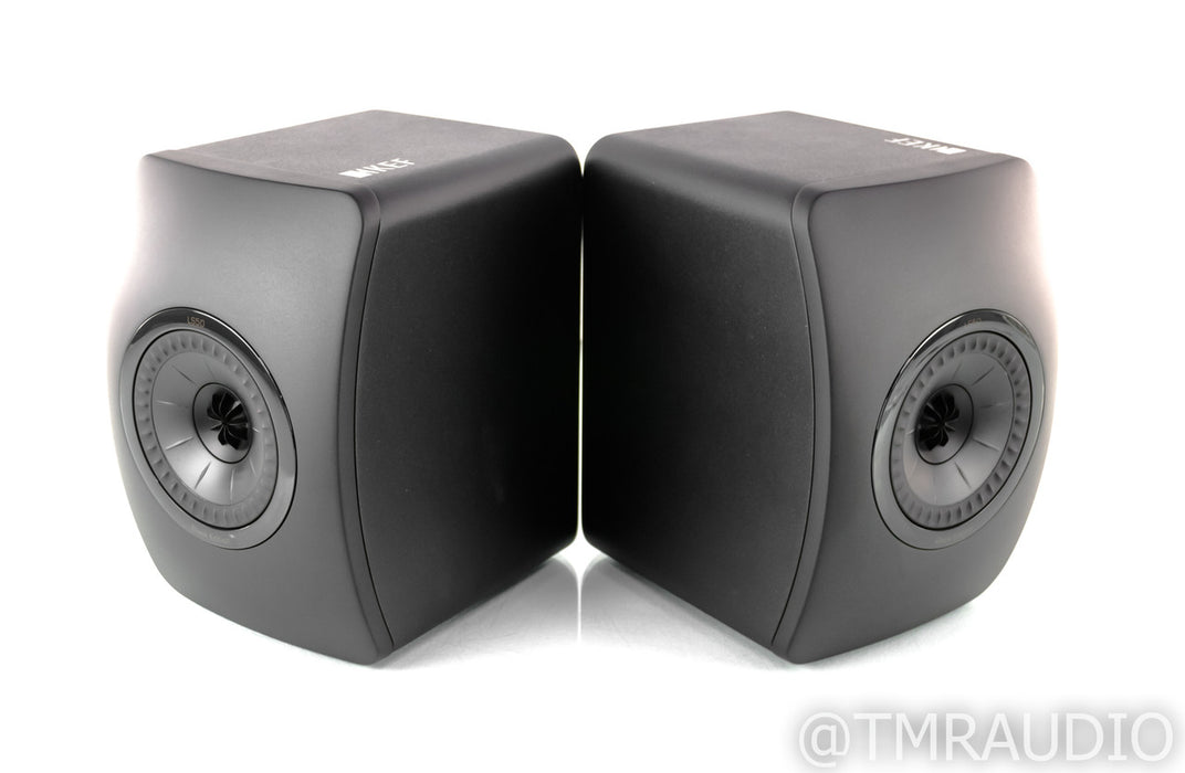 KEF LS50 Black Edition Bookshelf Speakers; All Black Pair; LS-50