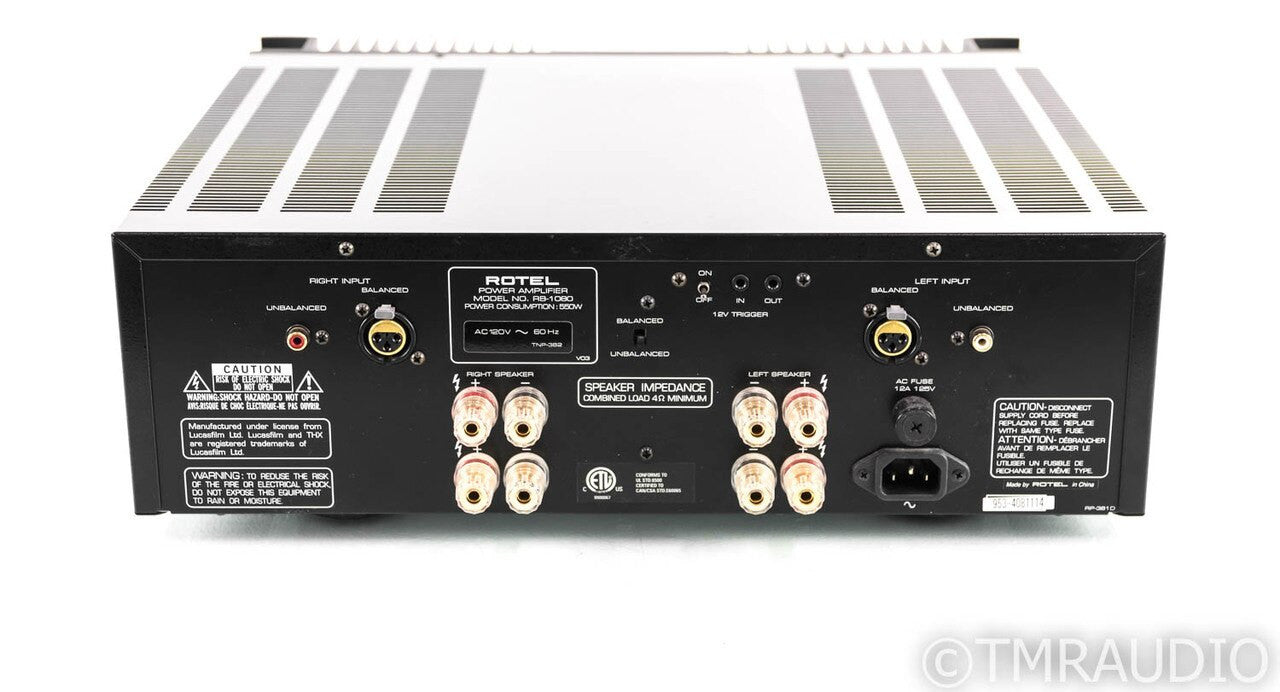Rotel RB-1080 Stereo Power Amplifier; RB1080