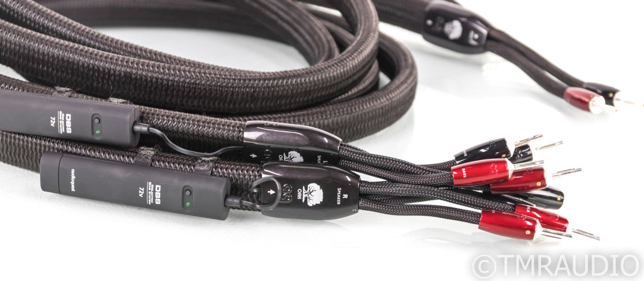 AudioQuest Oak Bi-Wire Speaker Cables; 10ft Pair; 72v DBS