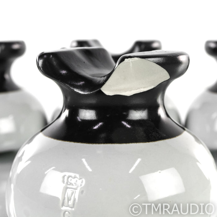 Audionut Cable Elevators / Risers; Set of 8; Ceramic