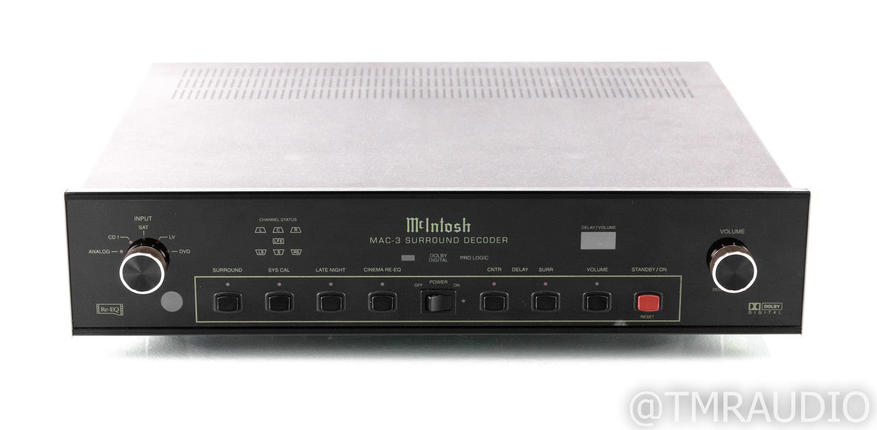 McIntosh MAC-3 5.1 Channel Home Theater Surround Decoder; MAC3; Remote