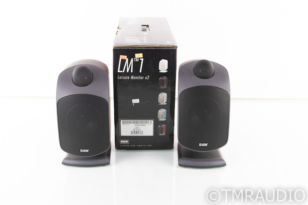 B&W LM1 Bookshelf / Surround Speakers; Black Pair; Excellent