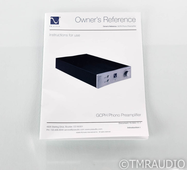 PS Audio GCPH MM / MC Phono Preamplifier; (No Remote)