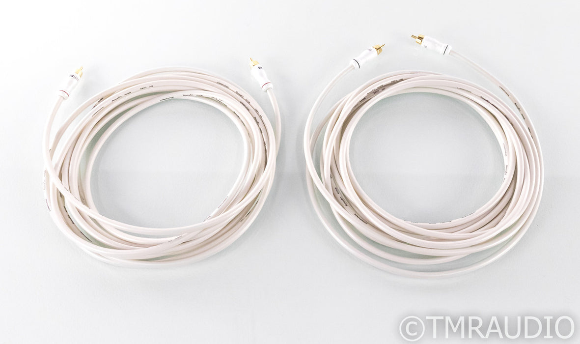 DH Labs White Lightning RCA Cables; 6m Pair Interconnects