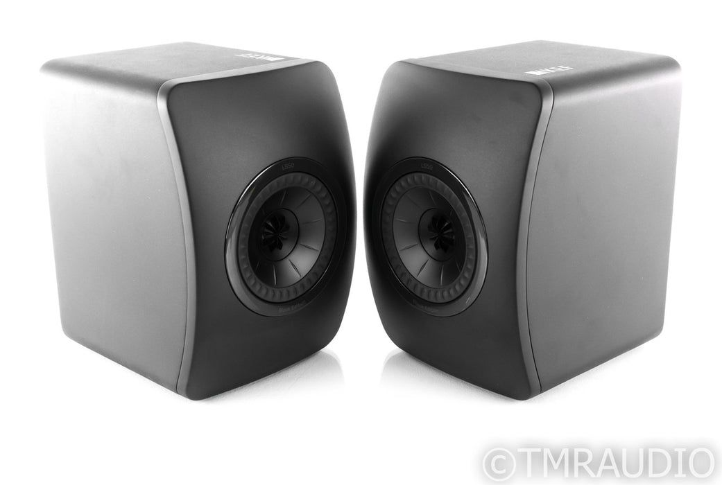 KEF LS50 Black Edition Bookshelf Speakers; All Black Pair; LS-50