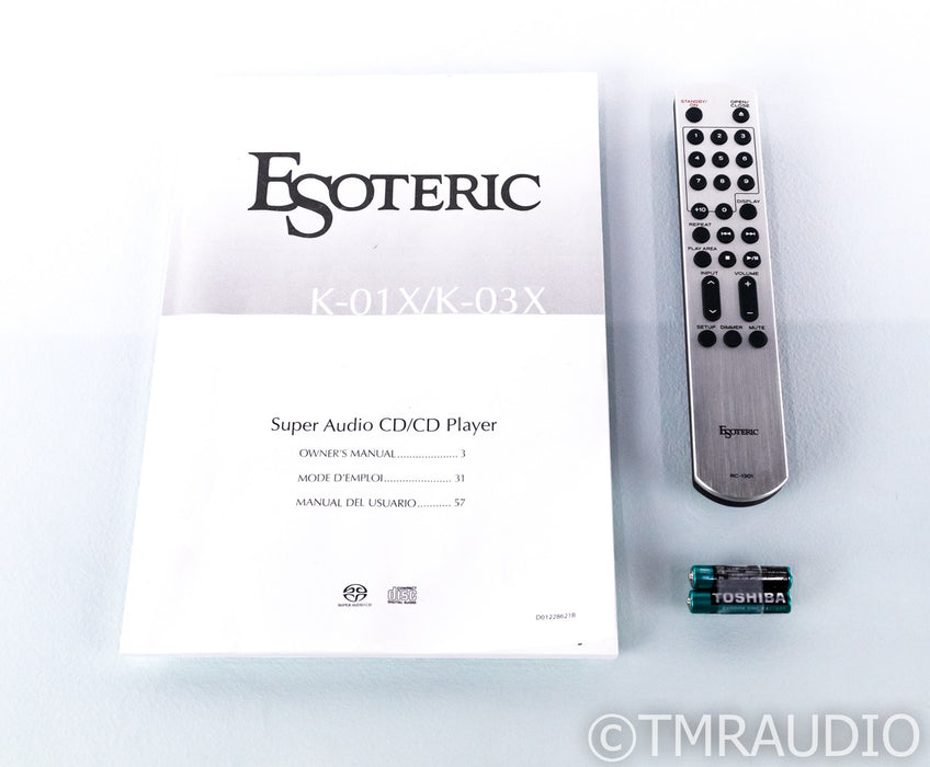 Esoteric K-03X SACD / CD Player; K03X; Remote
