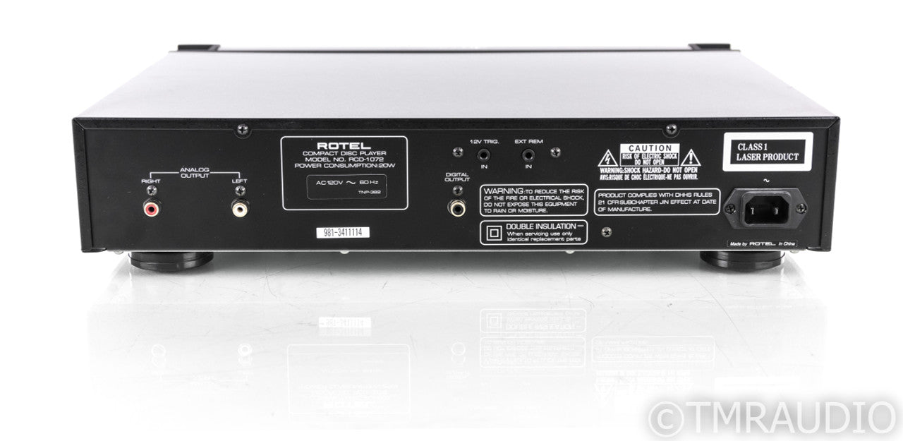 Rotel RCD-1072 CD / HDCD Player; Remote; RCD1072 (1/5)