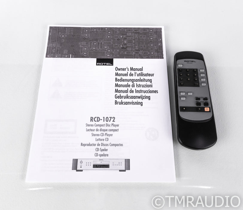 Rotel RCD-1072 CD / HDCD Player; Remote; RCD1072 (1/5)