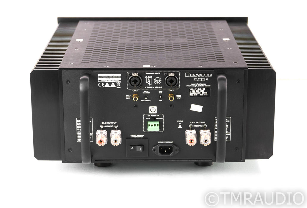 Bryston 14B3 Stereo Power Amplifier; 14-B Cubed; 17"; Black