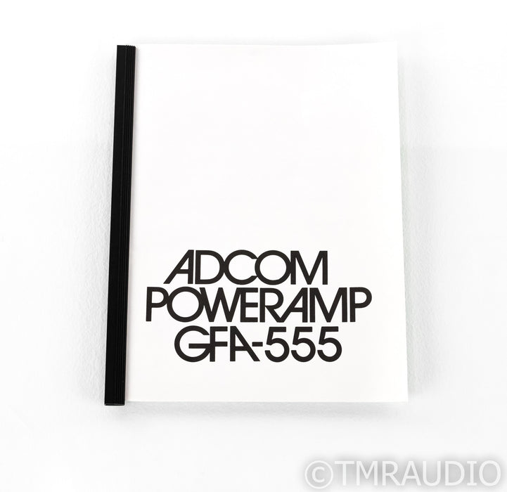 Adcom GFA-555 Stereo Power Amplifier; GFA555; AS-IS (Bad Channel)