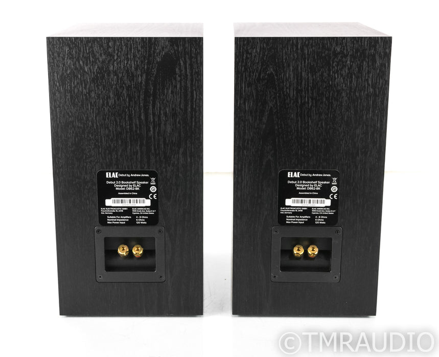 Elac Debut 2.0 B6.2 Bookshelf Speakers; DB62; Black Pair